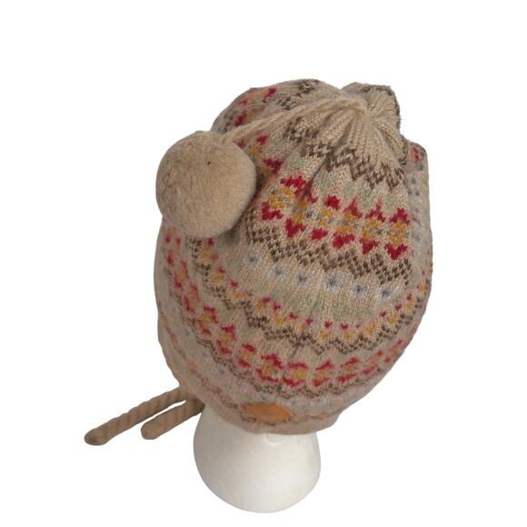 Merkley Headgear Wool Hat Knit Braided Tie Tassels One Size - Picture 9 of 9